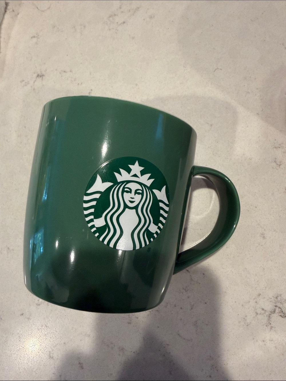 Starbucks Dark Green Ceramic Mug with White Siren Logo